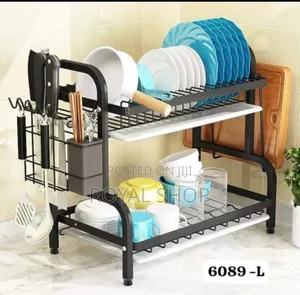 Carbon Dish 2tier Dish Rack