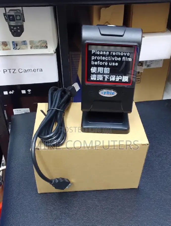 Table Mount Bar Code Scanner Round 2d Xb 8606