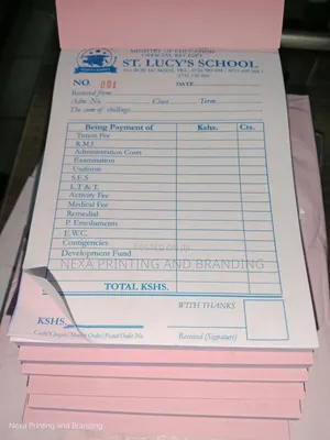 School Receipt Books Printing