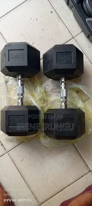 25kgs Dumbbells Available