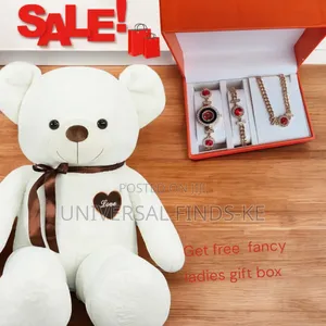 Soft Plush Teddy Bear,80 Cm +Free Fancy 3 in 1 Ladies Gift Box