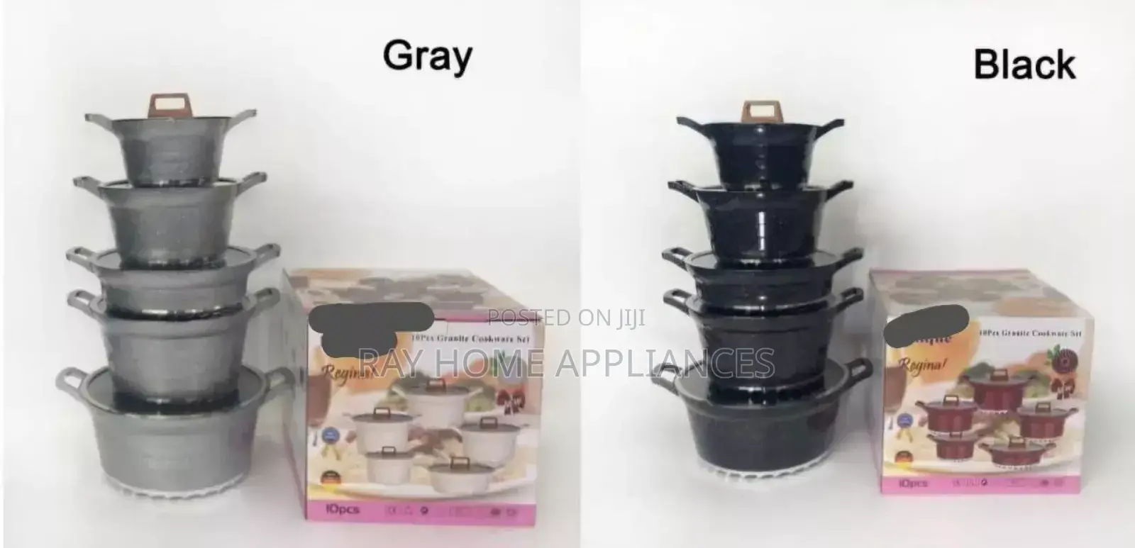 Bosch 10pieces Cookware Colours: Grey and Black