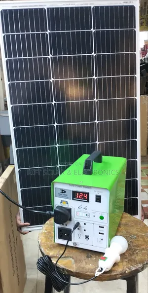 300w Solar Solution Portable Power Station With 4 Lights 60w Solar