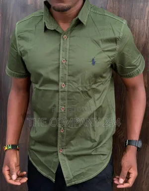 Quality Casual Silk Men Short Sleeved Polo Collar T Shirts