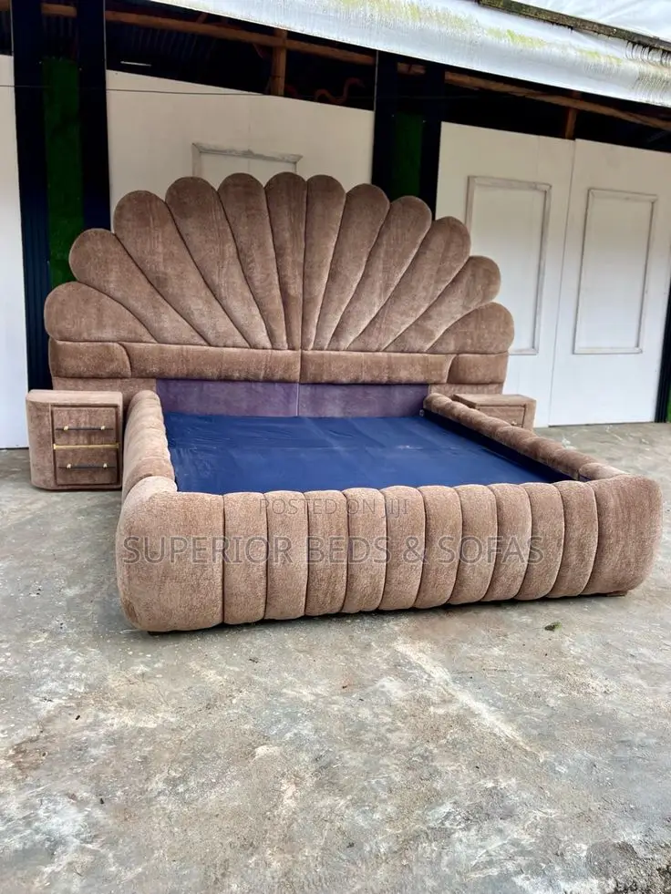 5x6 Shell Elegance Bed for Artistic Flair With 2 Sideboxes