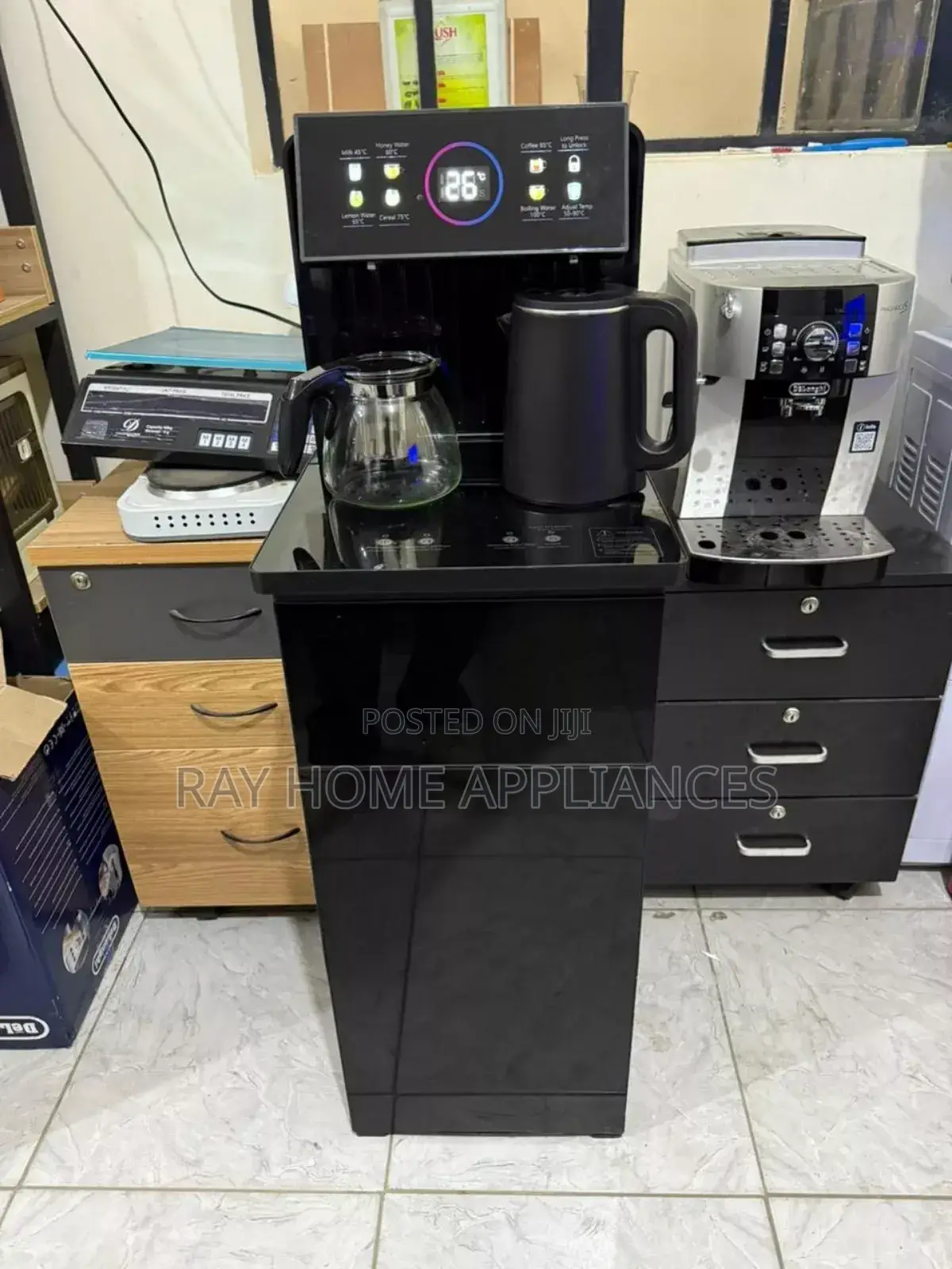 Electromate Bottom Load Hot and Cold Water Dispenser With Coffee