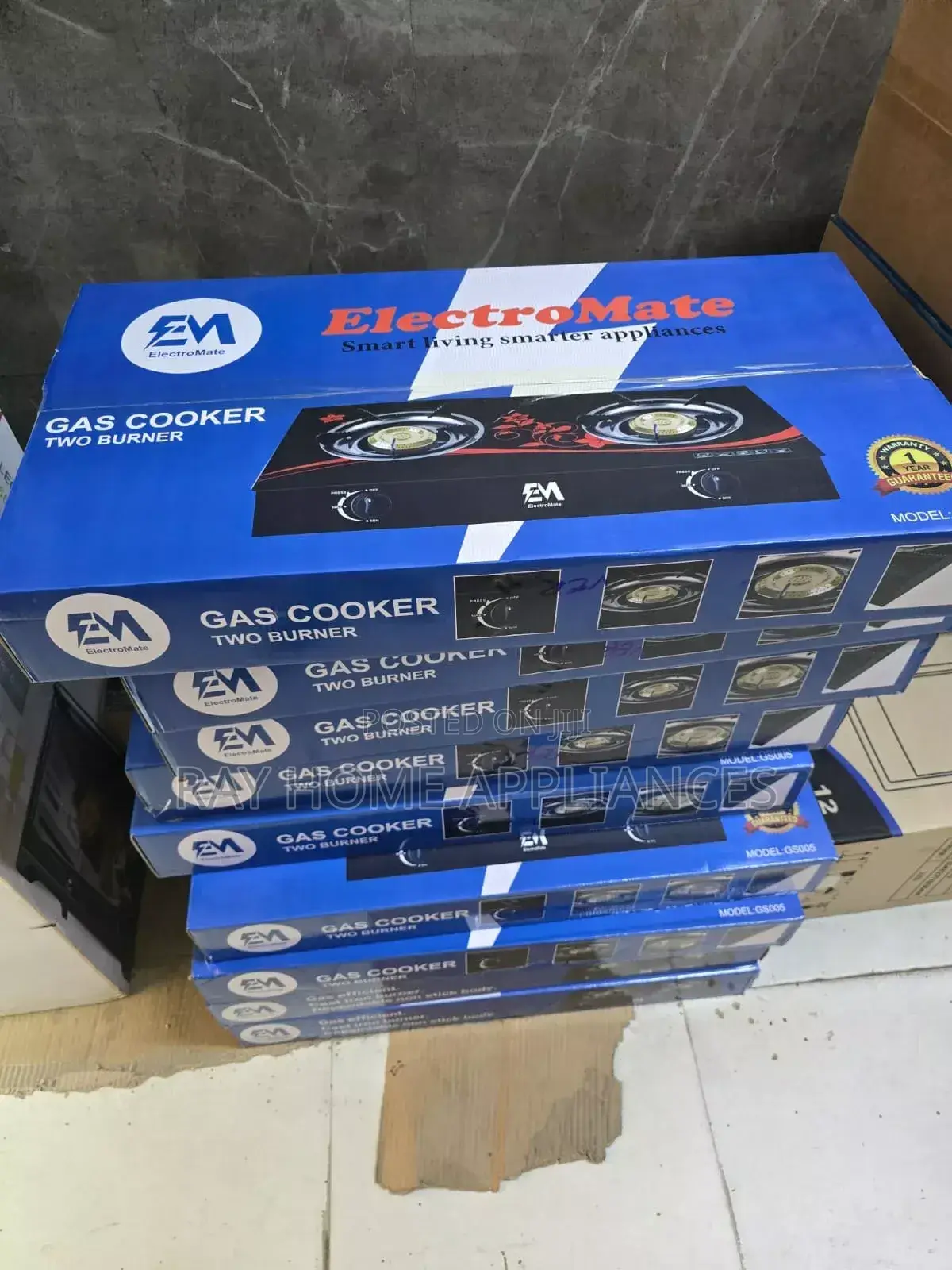 Electromate Glass Double Burner Cooker