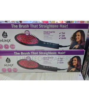 Nunix Hair Straightening Brush Electric HQT-906b