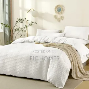 Cotton Duvet Cover Set - Waffle Weaving Soft - 6 by 7