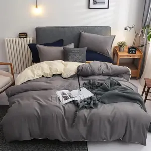 Plain Double-Sided Color Cotton Duvet Covers - 5 by 6 / 6 by 6