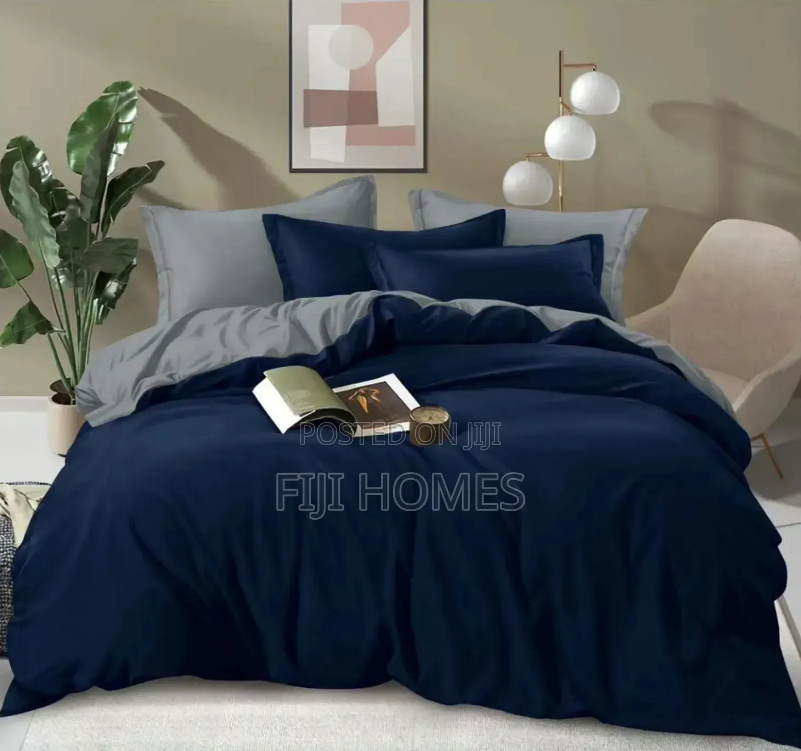 Plain Double-Sided Color Cotton Duvet Covers - 5 by 6 / 6 by 6