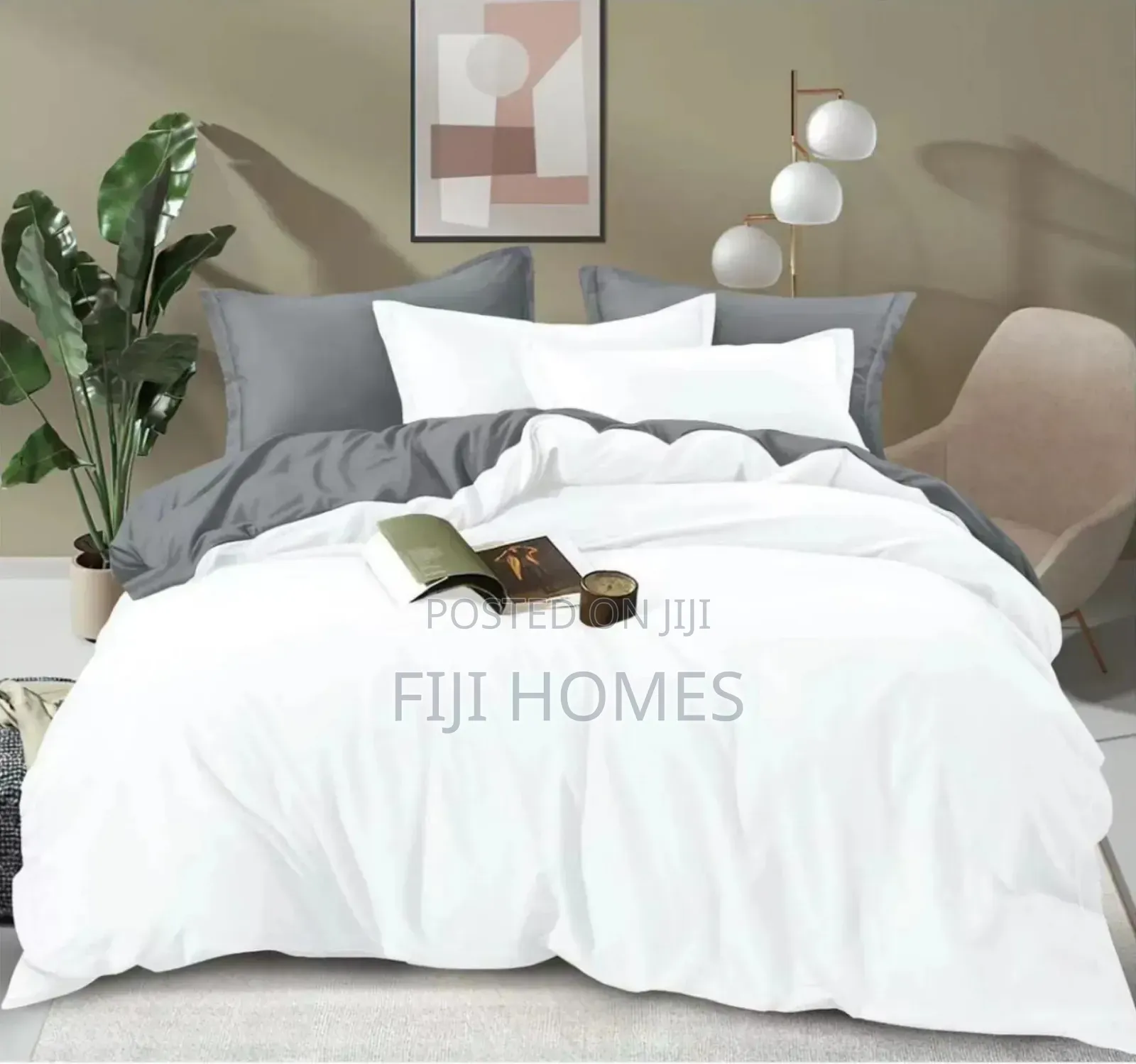 Plain Double-Sided Color Cotton Duvet Covers - 5 by 6 / 6 by 6