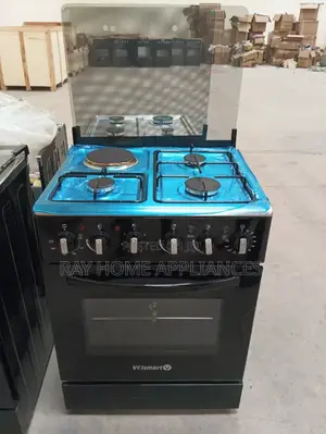 50cm*55cm Volsmart 3gas+1electric Hotplate Jet Standing Cooker