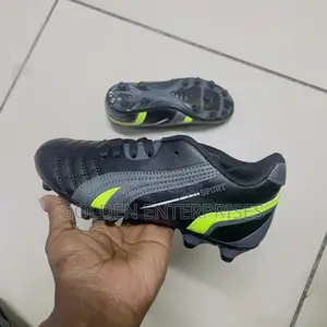 Black Green Sport Football Boots 31-36