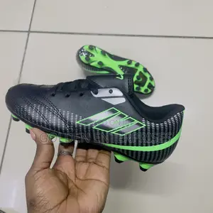 Black Green Kids Football Boots 31-36