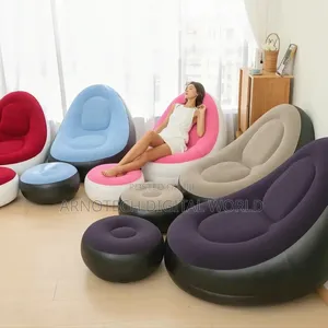 Inflatable Deluxe Lounge Seat With Footrest