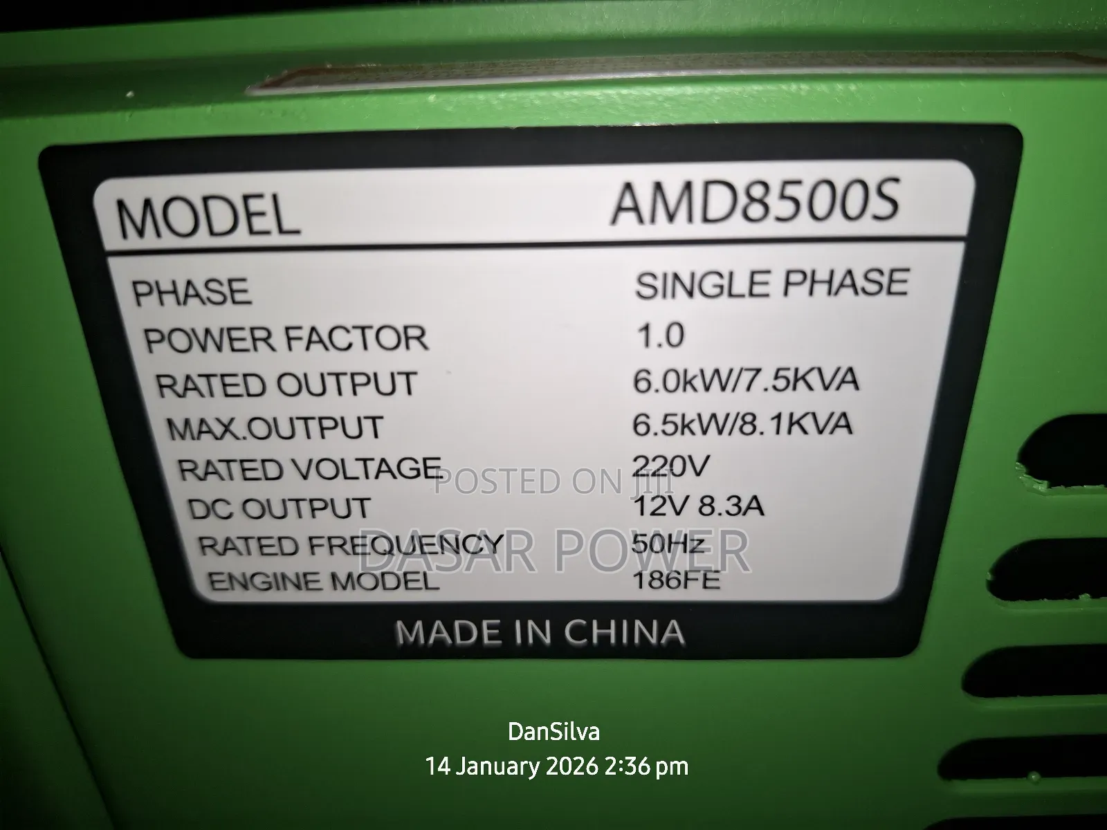 Astramilano Silent Diesel Generator