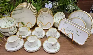 32 Pieces Dinner Set 
Marble Green