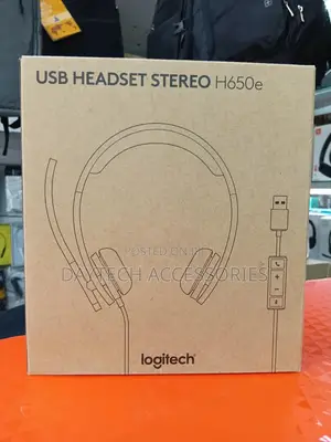 Logitech H650e Usb Wired Headset - Black
