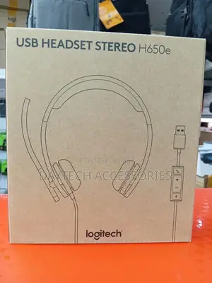 Logitech H650e Usb Wired Headset - Black