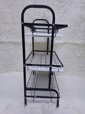 3 Tier High Quality Carbon Steel Dish Rack Heavy Gauge Steel