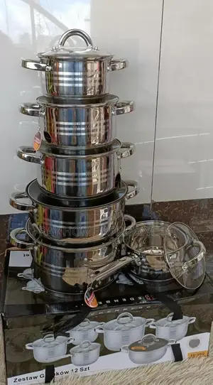 Stainlesscookware 12pcs Capacity Litres*
2.,6.5