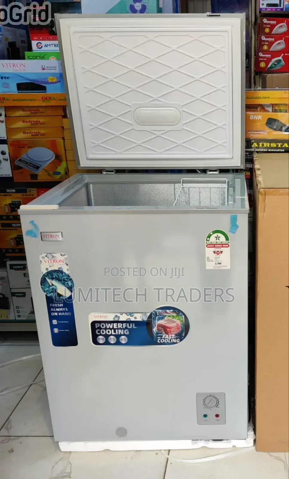 Vitron 142l Chest Freezer Silver – Vdf142sg