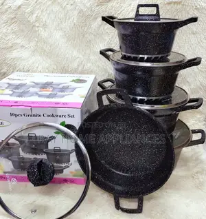 10 Pc Bosch Granite Cook Ware Set 
Black