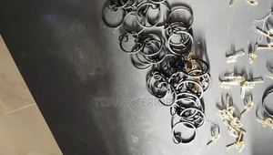 Black Metallic Drapery Curtain Rings