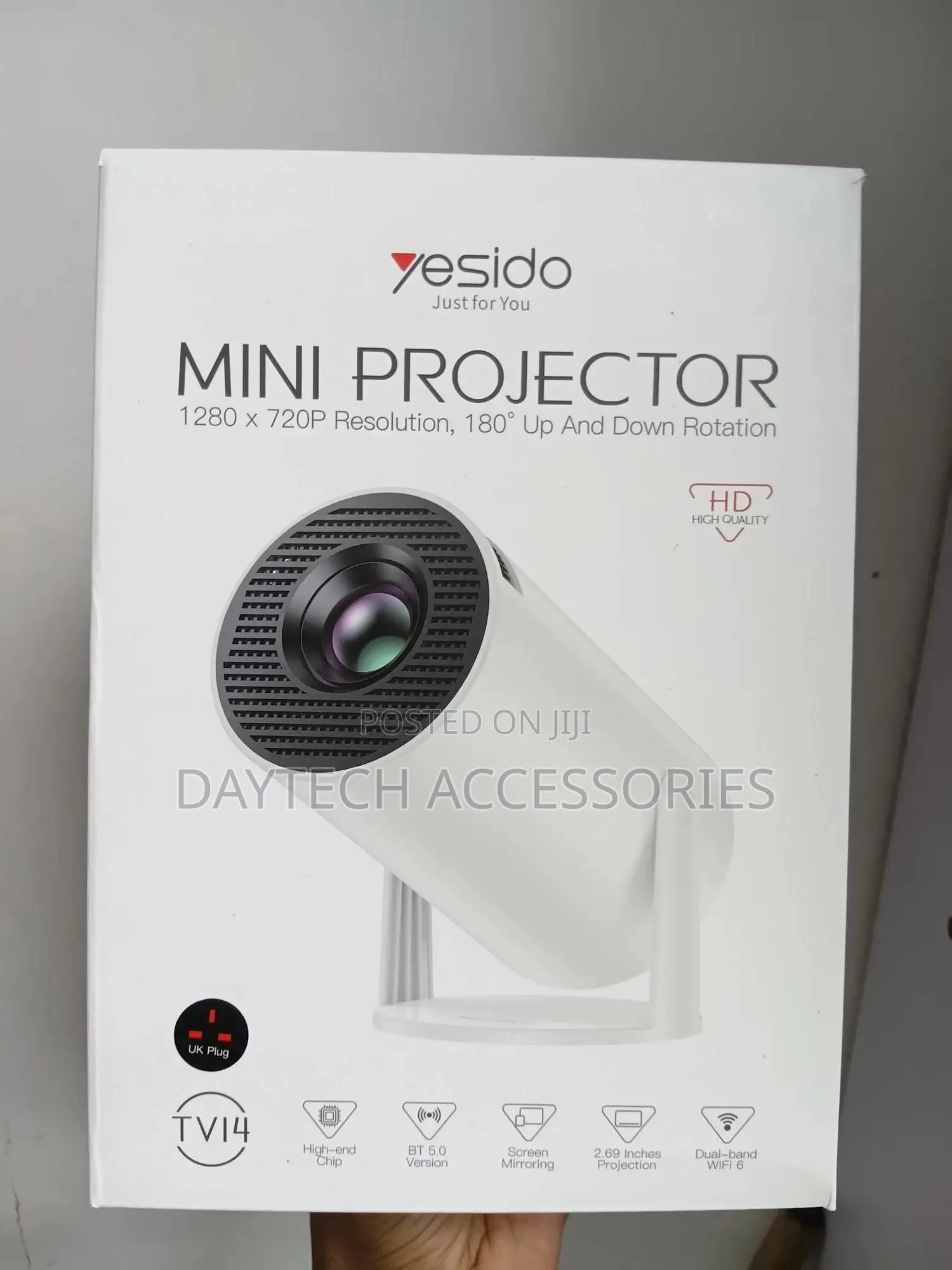 The Yesido Mini Tv14 Portable Android-Powered Projector.