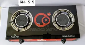 Rashnik Two Burner Infrared Glass Gas Cooker*