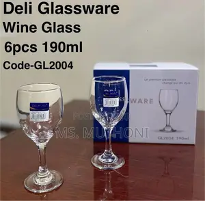 * 190 Ml ,6 PCS Delisoga Gl2004 Wine Glasses 