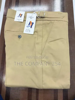 Quality Casual Vintage Plain Official Adjustable Chino Pant Available