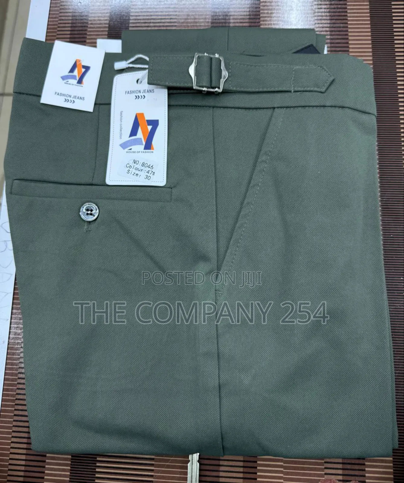 Quality Casual Vintage Plain Official Adjustable Chino Pant Available