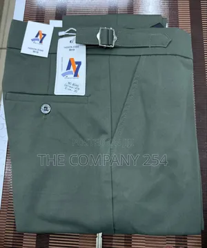 Quality Casual Vintage Plain Official Adjustable Chino Pant Available