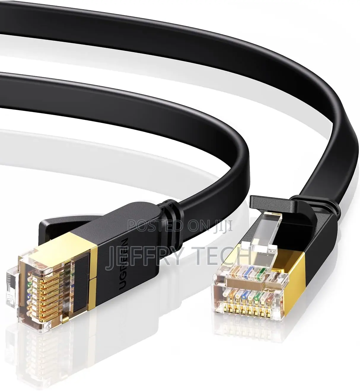 Cat7 Ethernet Cable, High Speed 10gbps 600mhz/S Shielded Lan Cord Fla