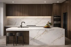 Modern Sintered Stone Kitchen Countertop Backsplash