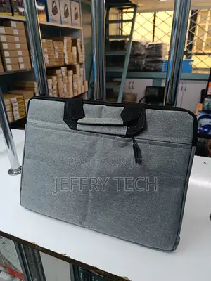 Laptop Bag Carry Case Multipockets for Dell Hp Light Grey 15.6inch