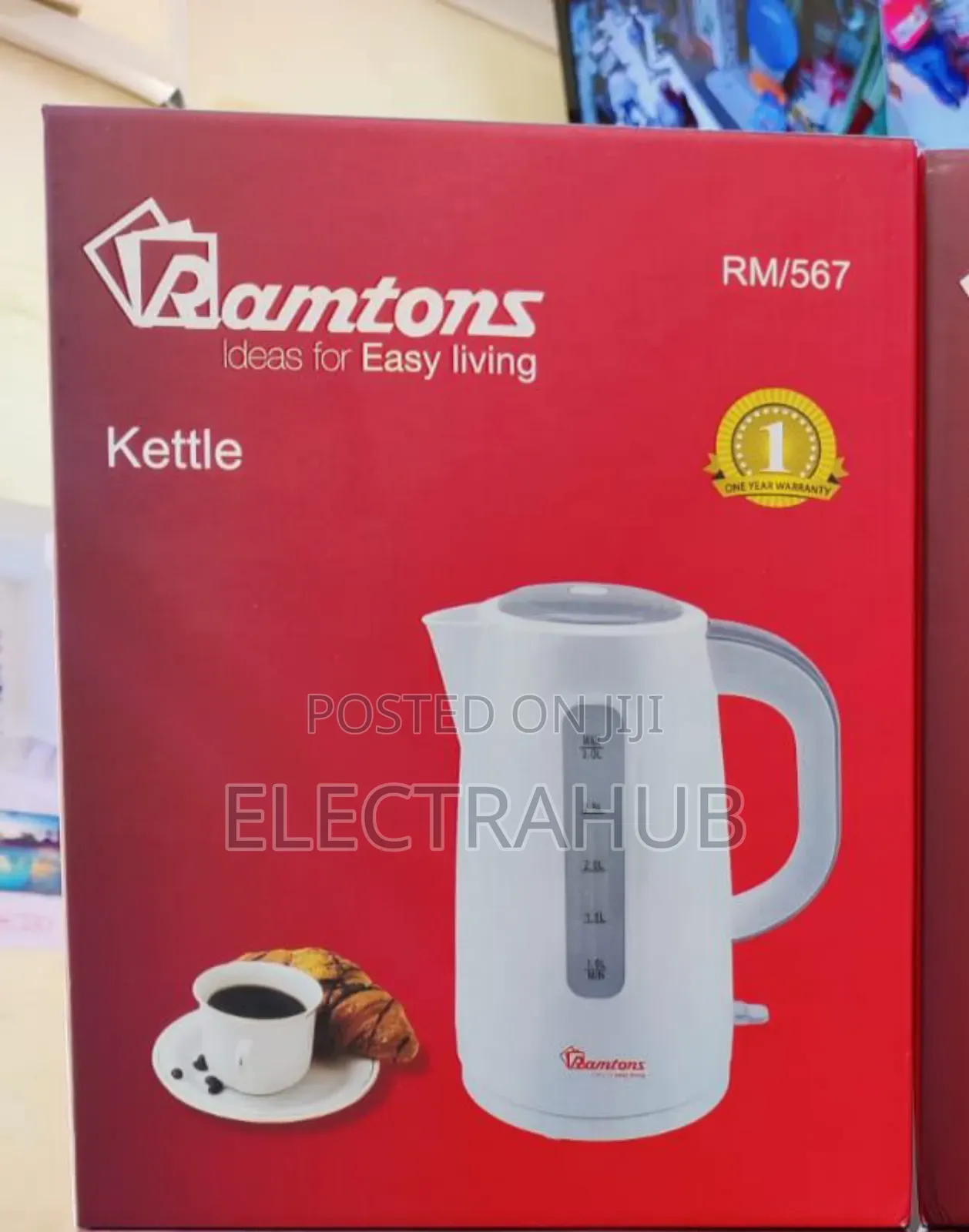 Ramtons Kettle 3 Litres Rm/567 Brand New