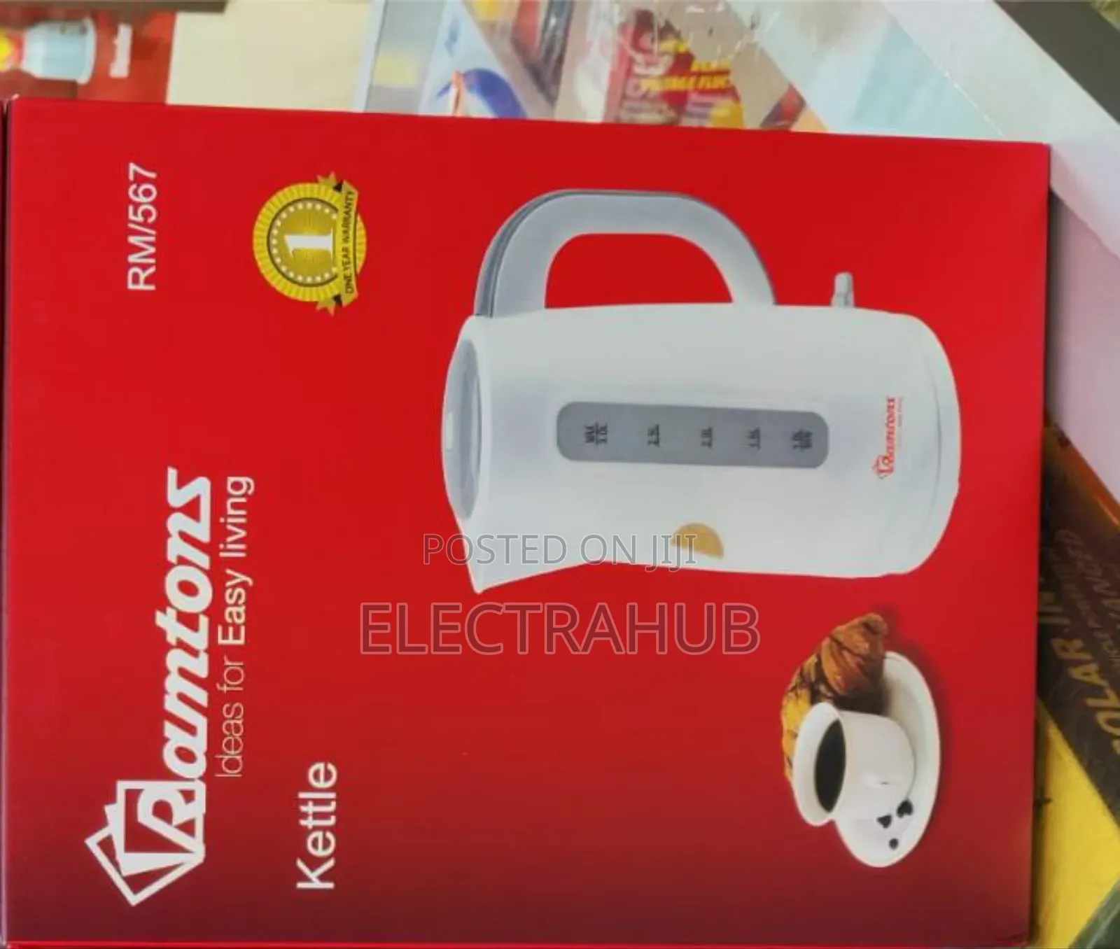 Ramtons Kettle 3 Litres Rm/567 Brand New
