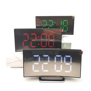 7" Curved Screen Digital Alarm Clock