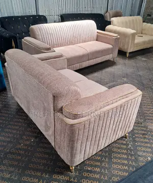 Modern Pearl 5-Seater Fabric Sofa