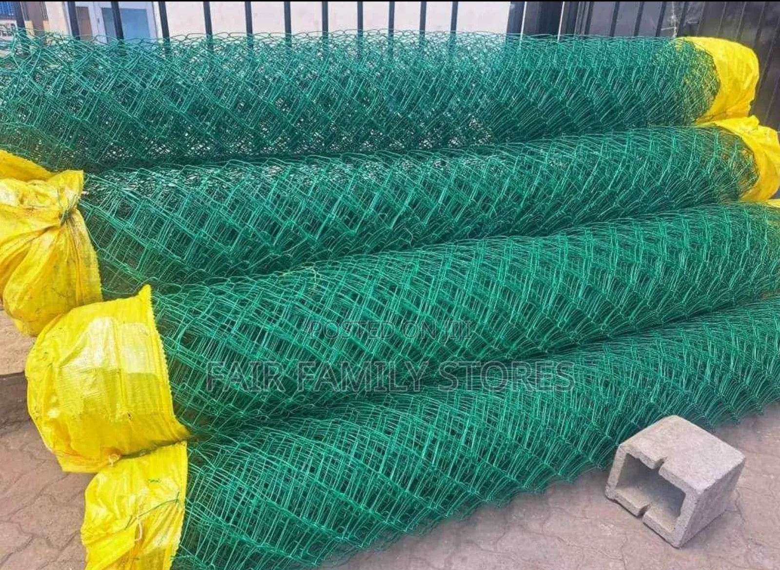 Green Pvc Coated Chainlink Wire  6feet