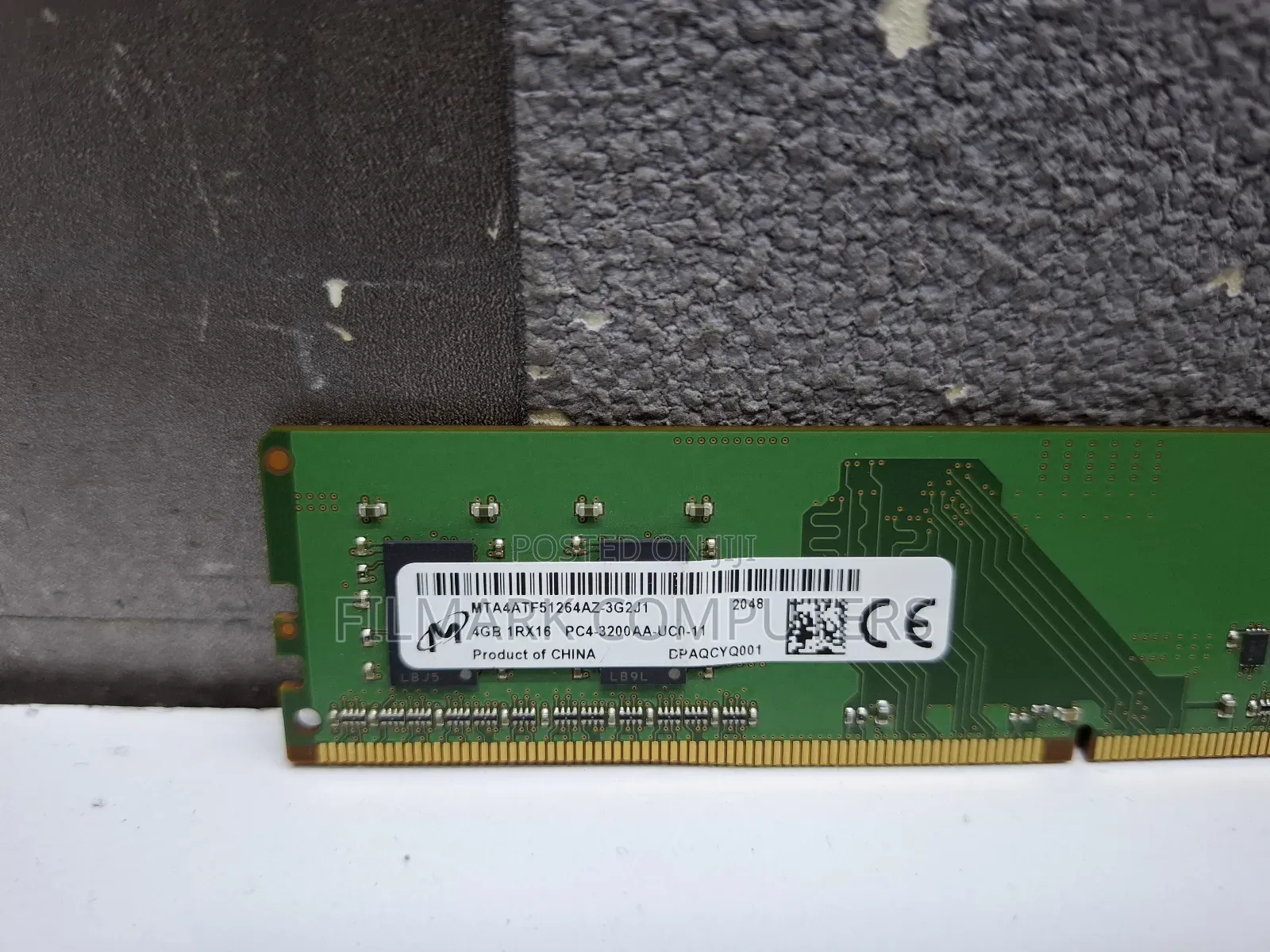 Micron 4gb 1rx16 Pc4-3200aa-ucn-11 Desktop Ram/Memory