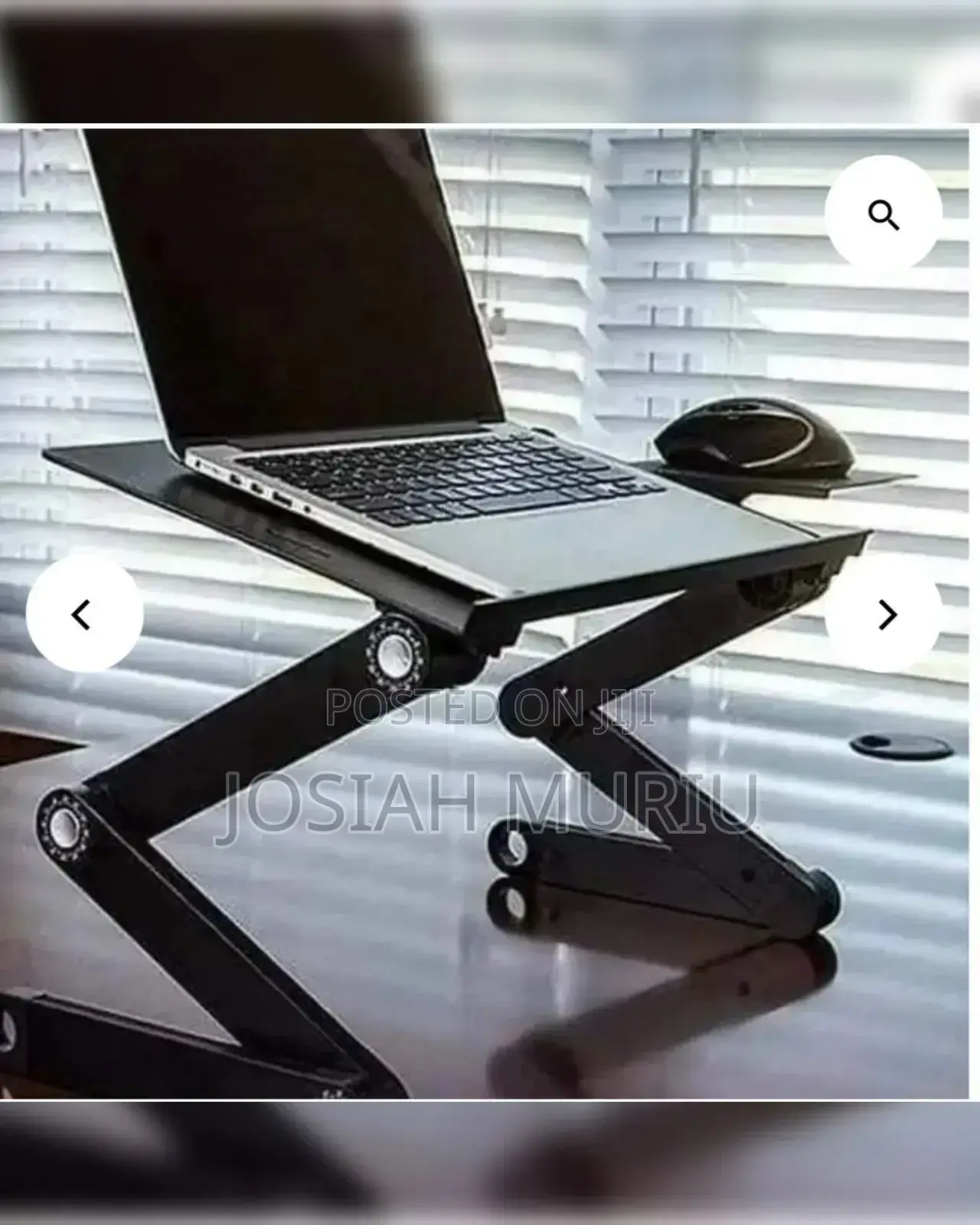Adjustable Laptop Stand With Mouse Rest and Cooling Fan,