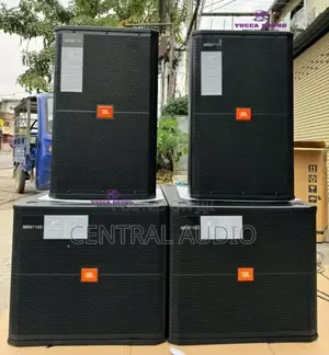 JBL Speakers Set for Pa System With 2pcs Bass and 2pcs Midrange