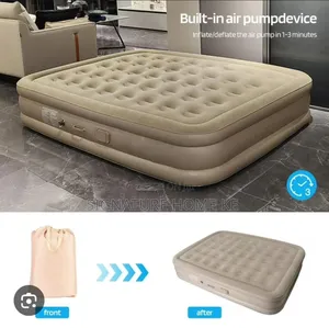 Double Size Self Inflating Bed + 2 Inflatable Pillows