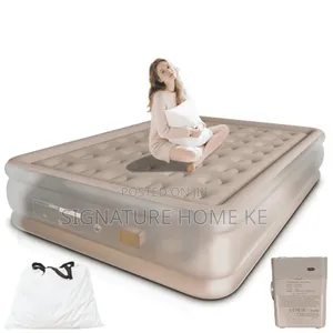Double Size Self Inflating Bed + 2 Inflatable Pillows