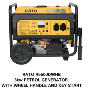 Rato R5500dwhb Key Start 3kw Petrol Generator With Wheels