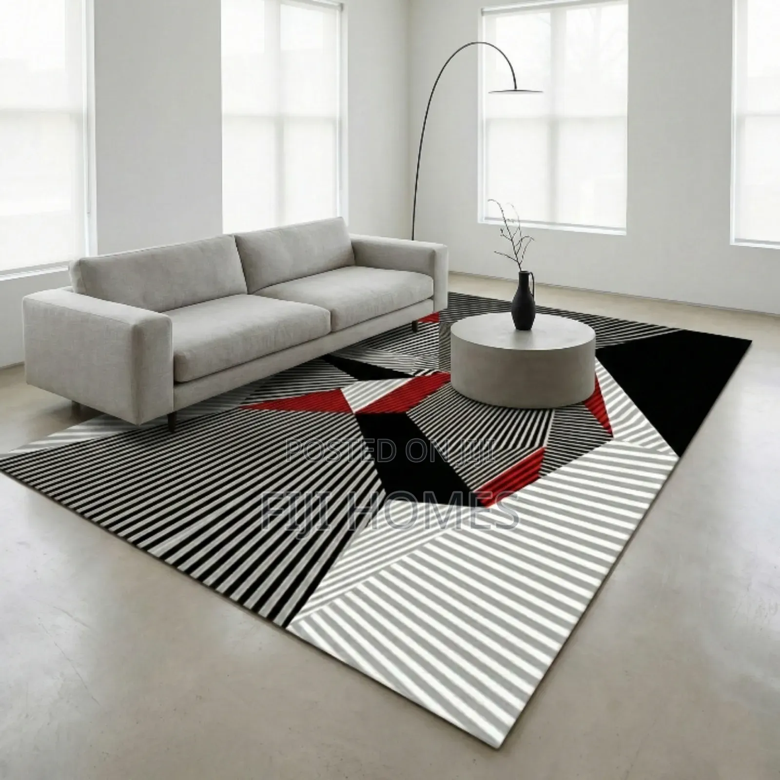 3d House Carpet - Multi Colored - 7 by 10